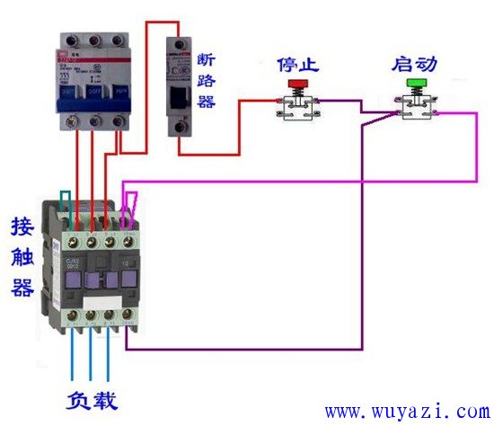 電工常用斷路器、接觸器控制迴路電路