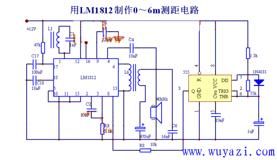 LM1812構成0～6m測距電路