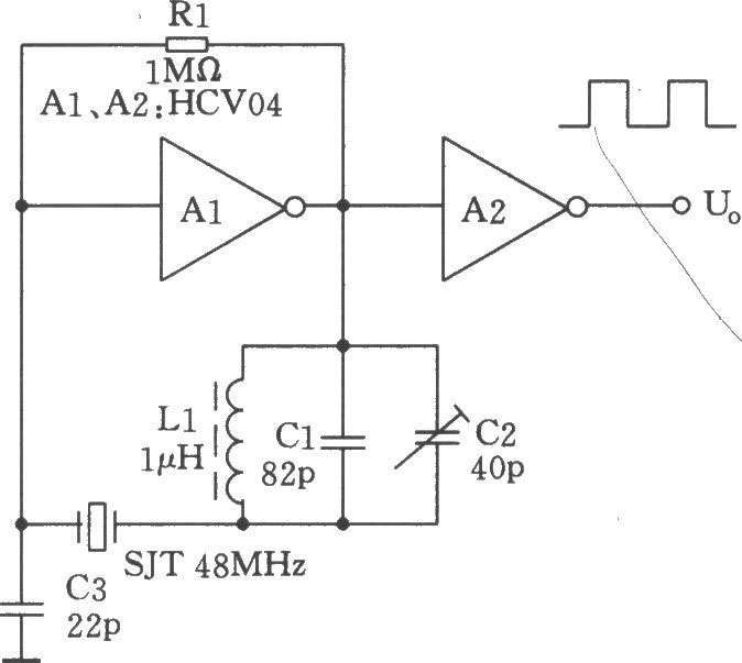 48MHz的HCMOS振蕩器電路