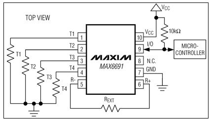 MAX6691典型應用電路