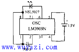 1.5V或3V指示燈電路及其工作原理