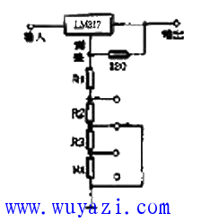 基於LM317的步進式可調穩壓電路