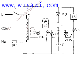 光控晶閘管計數器的電路工作原理
