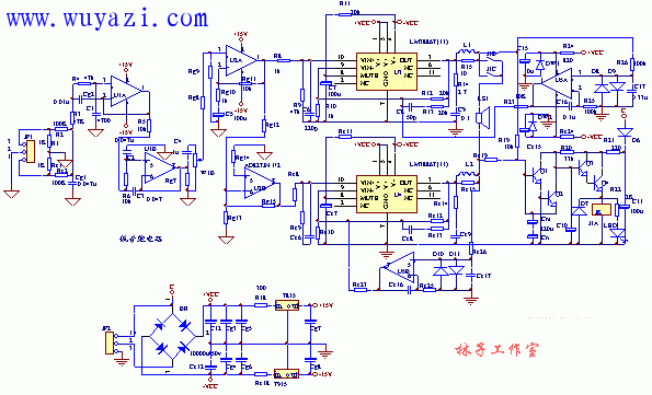 LM3886TF製作的純直流電流負反饋電路