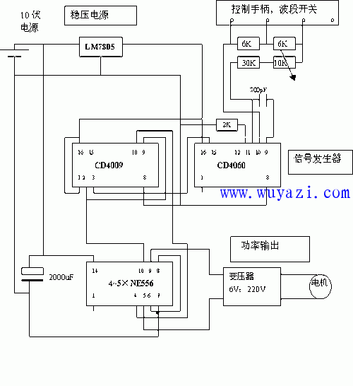 小功率同步電機調速器的製作電路圖