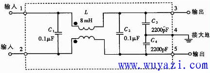 電磁干擾濾波器的原理電路