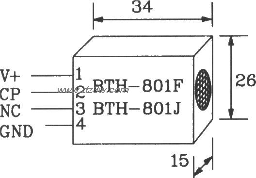 BTH-801F/BTH-801J紅外遙控發射、接收模塊應用電路圖