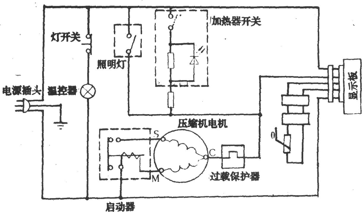 長嶺-阿里斯頓BCD-185B冰箱電路