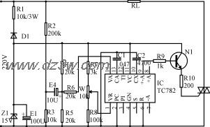 小功率雙向可控硅觸發電路（觸發器TC782A）