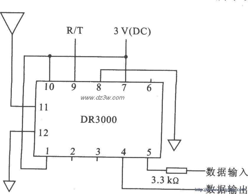 DR3000 收發器模塊主要技術特點及應用電路