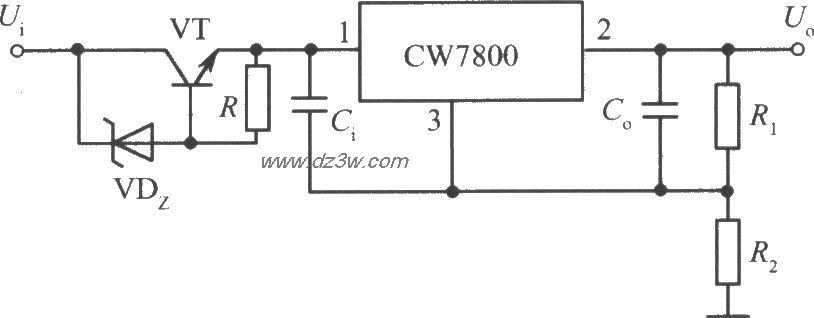 CW7800構成的高輸入-高輸出集成穩壓電源電路（2）