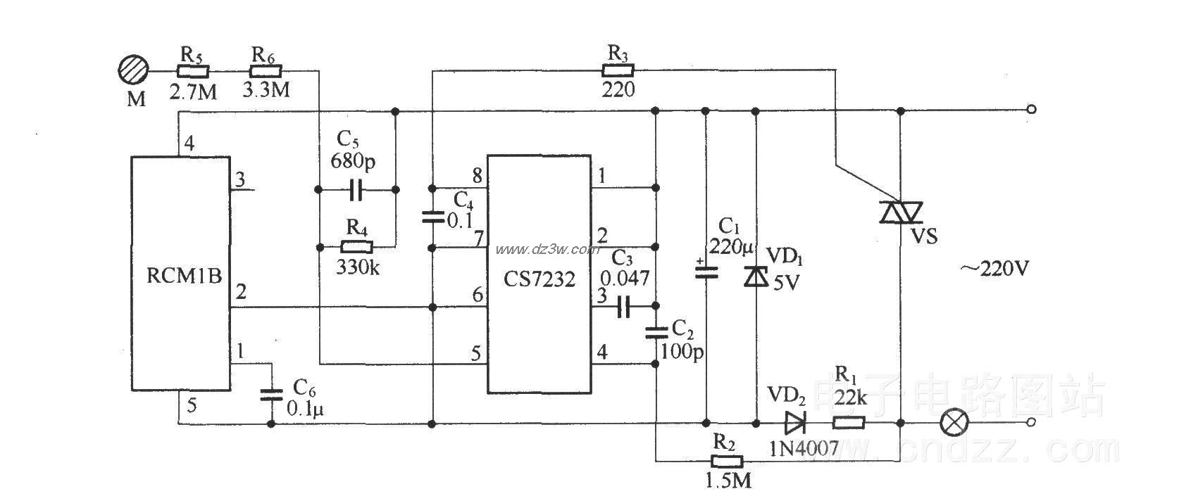 無線遙控／觸摸調光電路(RCM1A/RCM1B)