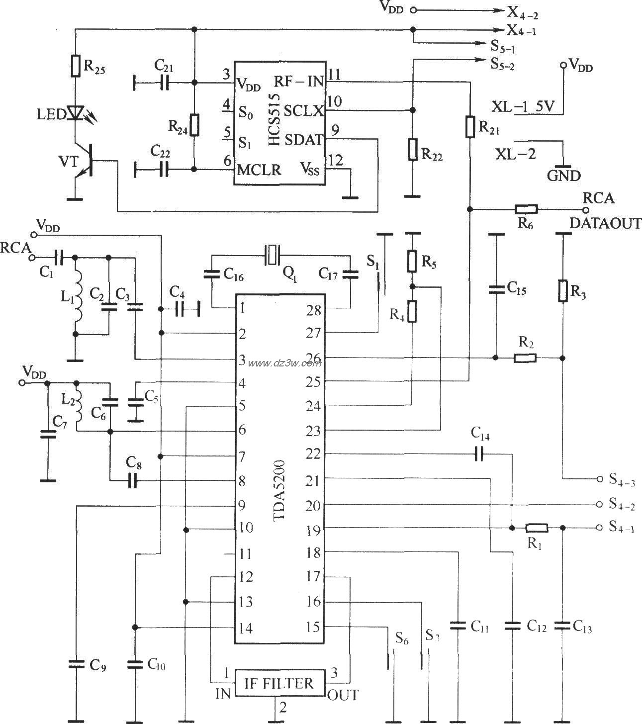 外差式遙控接收電路(TDA5200)