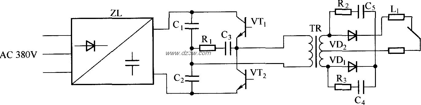 ZX7—315型弧焊電源工作原理圖