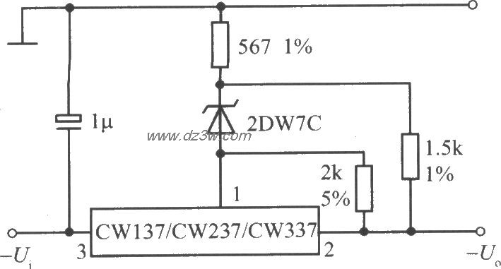 CW137／CW237／CW337構成的高穩定度集成穩壓電源(1)