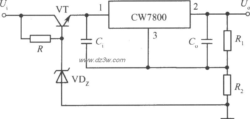 CW7800構成的高輸入-高輸出集成穩壓電源電路（3）