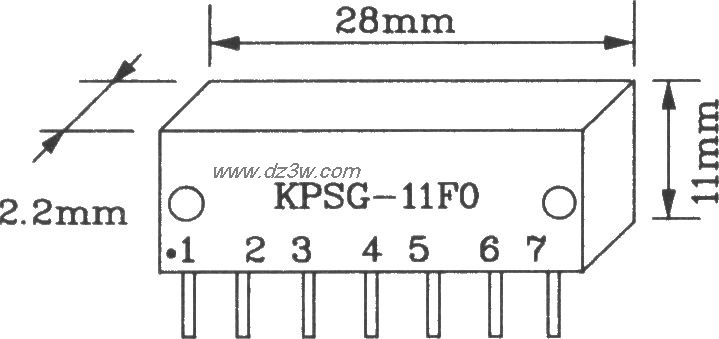 KPSG-11F0外形引腳圖