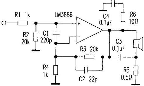 LM3886 功放電路的改進