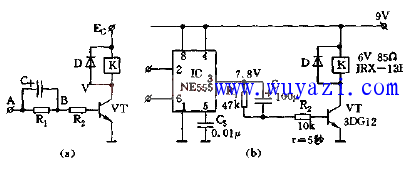基於NE555設計繼電器低功耗保持電路