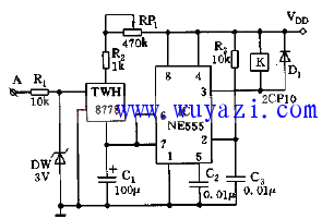 基於NE555構成可任意擴展的充電式脈衝計數開關電路