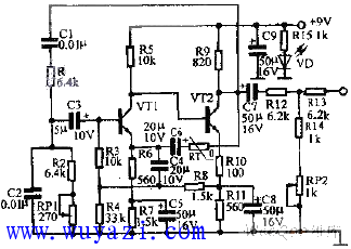 2.5kHz信號發生器工作原理圖