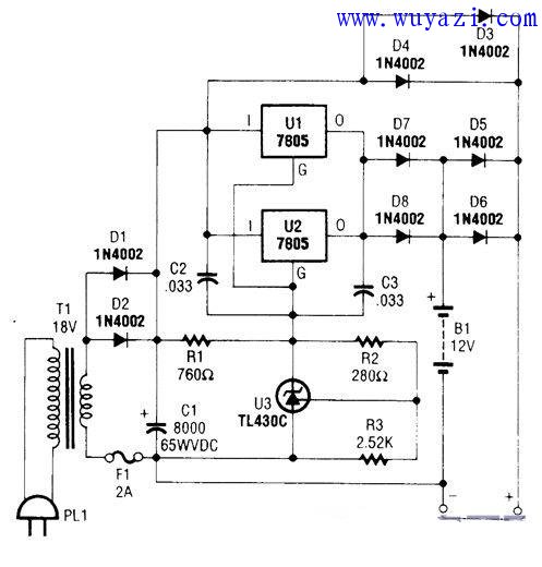 鉛酸TRIOKLE充電器電路圖