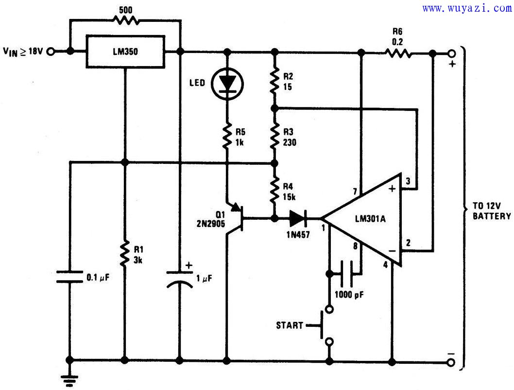 12V電壓充電器電路圖