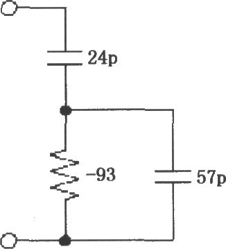 VCA2613/2616的輸入阻貳等效電路
