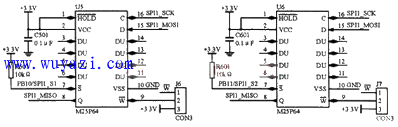 M25P64存儲器電路設計