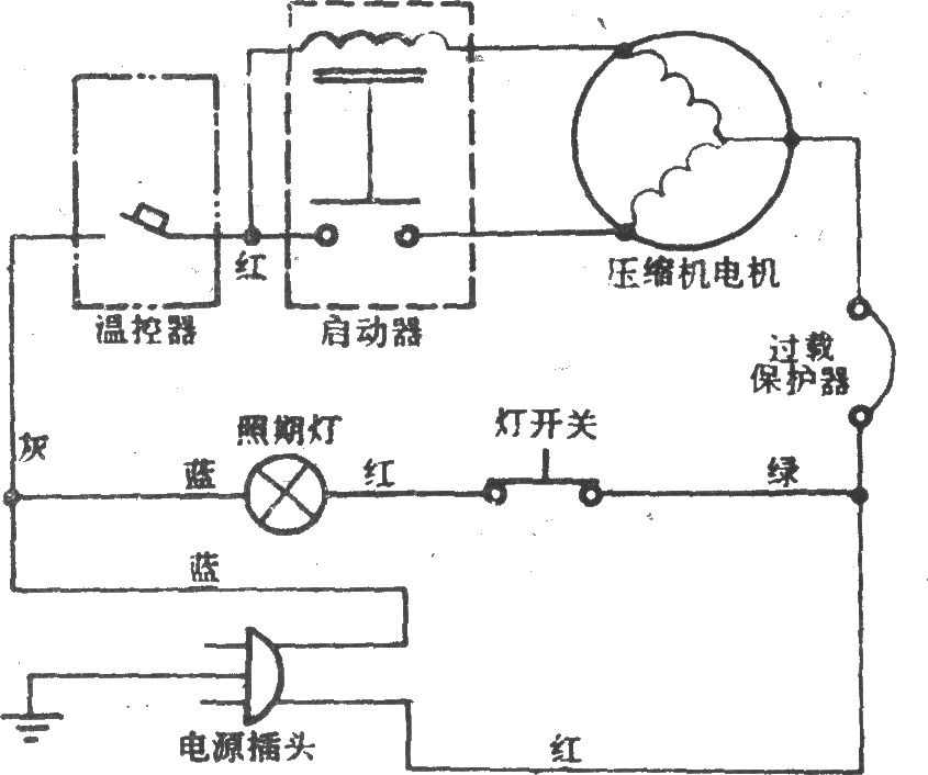 葵花BC-100冰箱電路圖