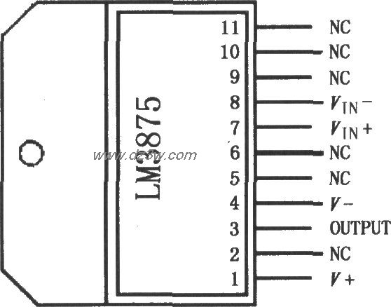 LM3875 引腳排列圖