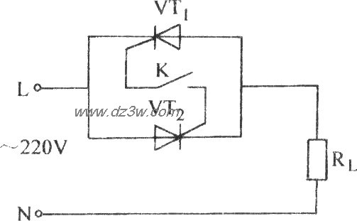 普通晶閘管單線控制電路