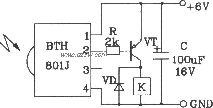 BTH-801J構成單路紅外遙控接收電路