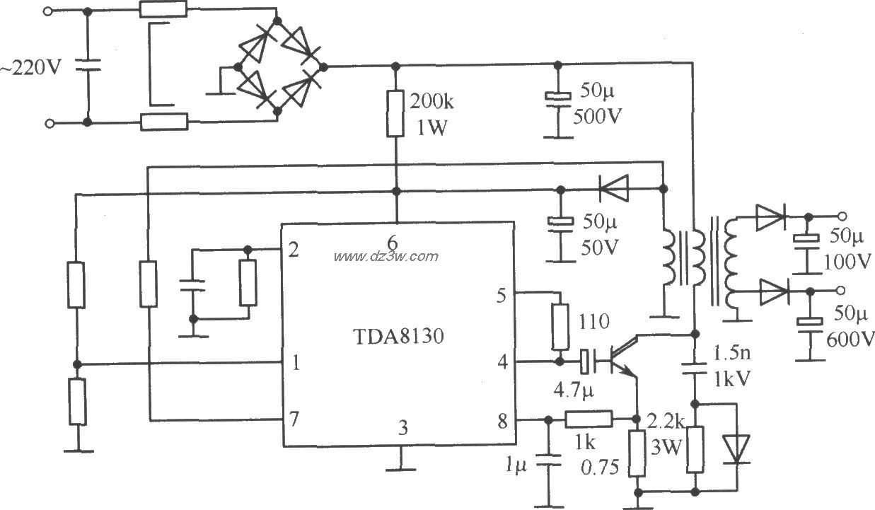 TDA8130典型應用電路