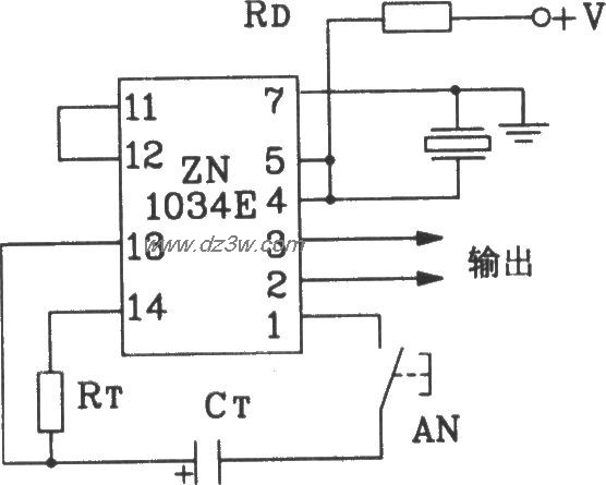 ZN1034E長延時控制集成電路典型應用電路
