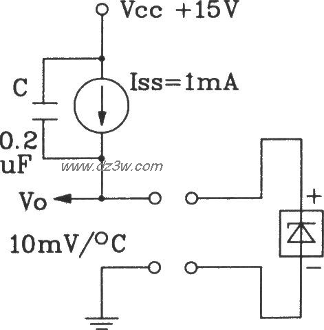 TSV型溫度感測器採用恆流源的測溫電路